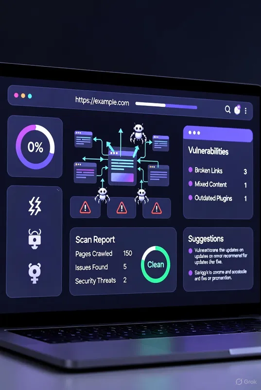 مشروع تخرج جاهز: أداة فحص واختبار محتوى المواقع الإلكترونية - صورة مشروع