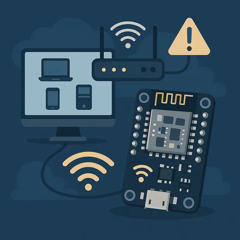 مشروع تخرج امن سيبراني: نظام مراقبة مستخدمي الواي فاي بـ ESP8266 - صورة مشروع